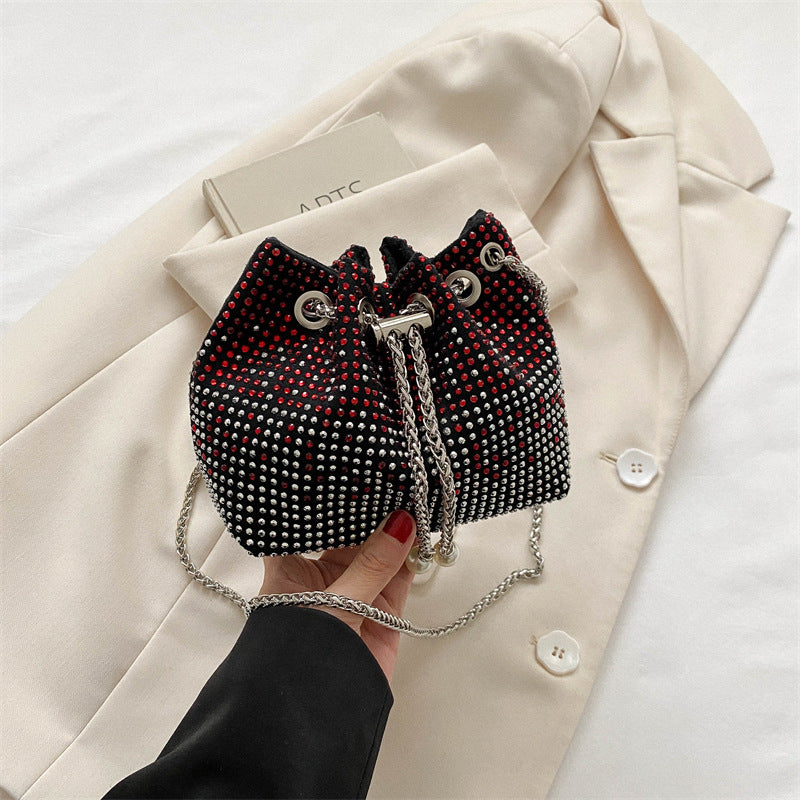 Wholesale PU Bright Diamond Shoulder Bag Diagonal Straddle Bag Shoulder Bag